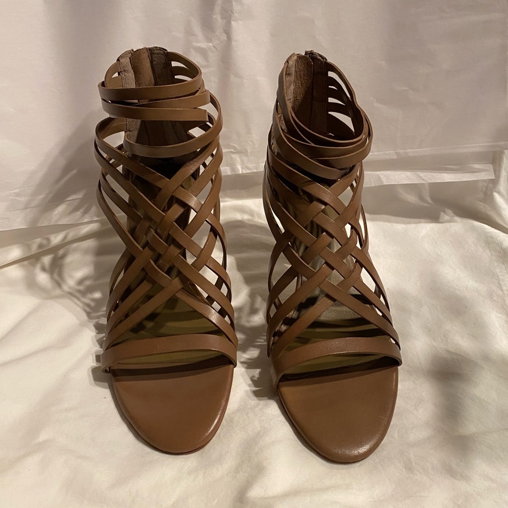 Ash Taupe Strappy Sandals